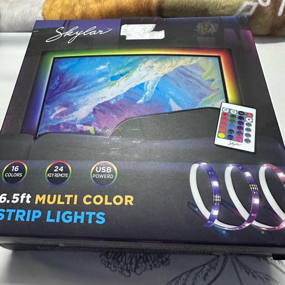Two Skylar Colorful LED Strip Lights with Remote